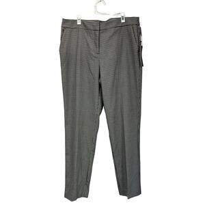 Rachel Zoe Black White Houndstooth Pants Size 10 Slim Ankle Stretch